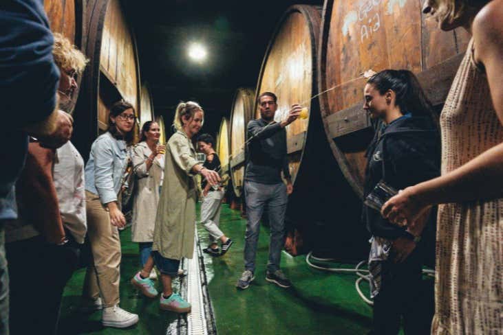 ¡Sidra directamente del tonel!