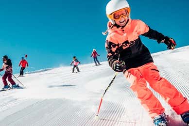 Pendant le cours de ski à Astún
