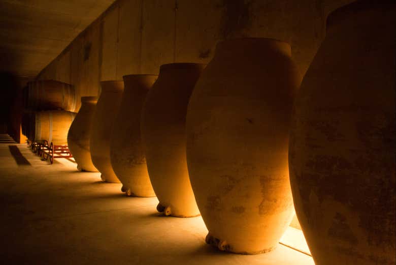 Inside the MontRubí winery