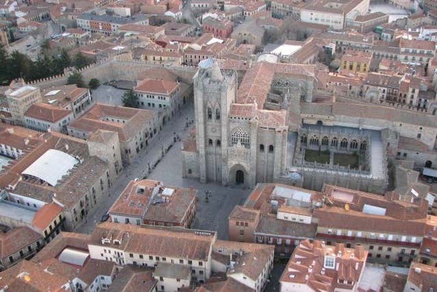 Vista aérea de la Catedral de Ávila