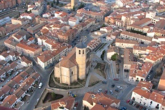Disfrutando de las vistas de Ávila desde el globo