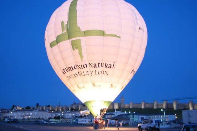 Todo listo para sobrevolar Ávila