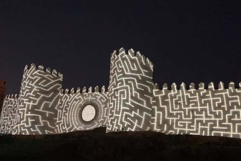 Remparts d'Ávila et mapping vidéo