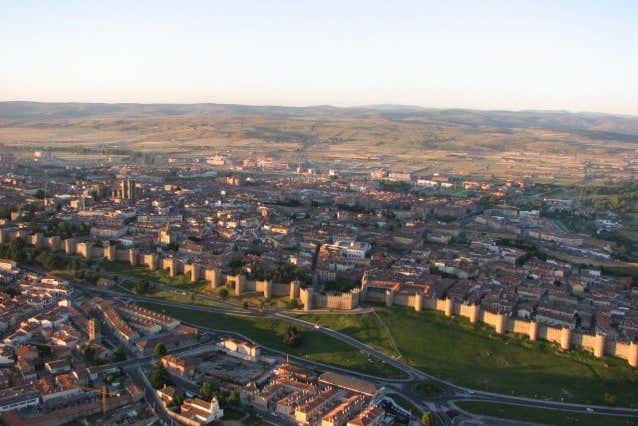 Murallas de Ávila desde el aire