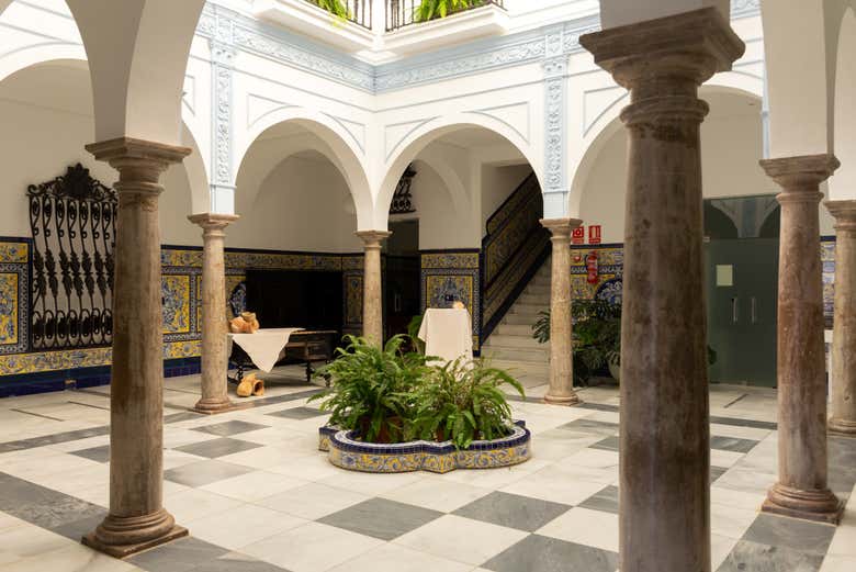 Il cortile interno del Municipio