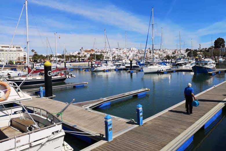 Contemplando el puerto náutico de Ayamonte