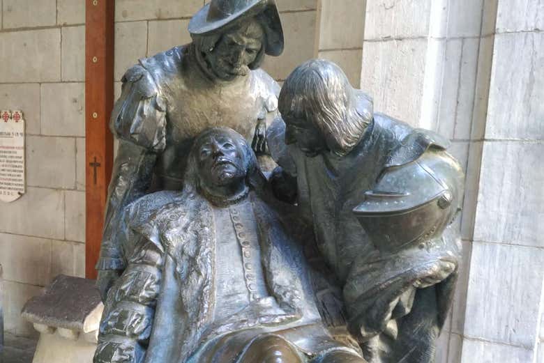 Sculpture de San Ignacio de Loyola à Azpeitia