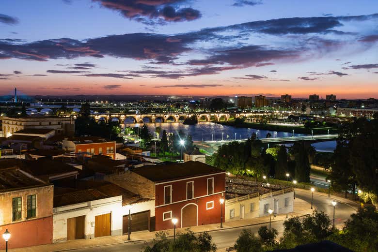 Coucher de soleil sur Badajoz
