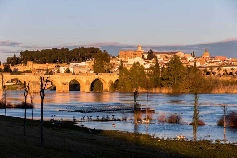 Vue panoramique sur Badajoz