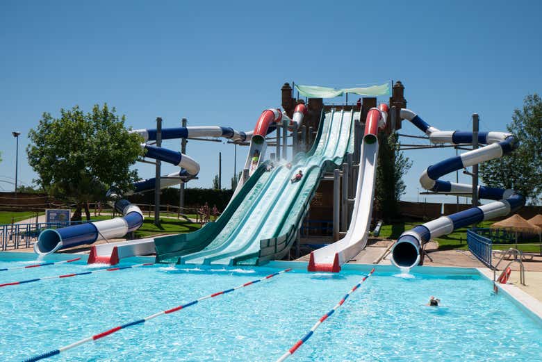 Slides at the Lusiberia Waterpark