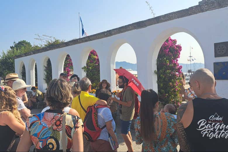 L'un des arrêts du free tour