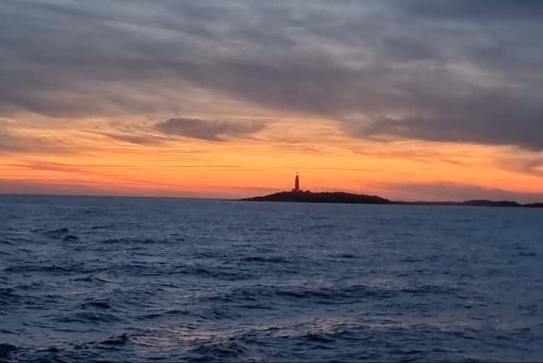 El atardecer sobre el Cabo Trafalgar