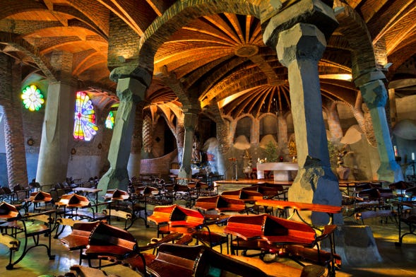 Ingresso para a Cripta Gaudí