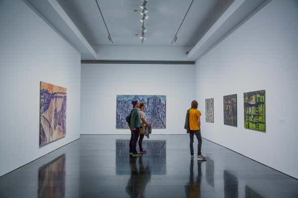 Entrada al MACBA, el Museo de Arte Contemporáneo