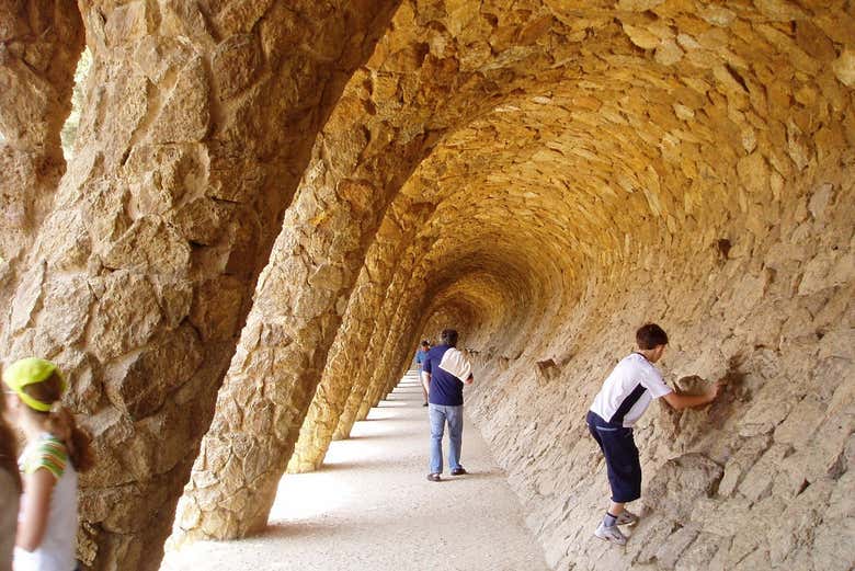 Arcos en el Parque Güell