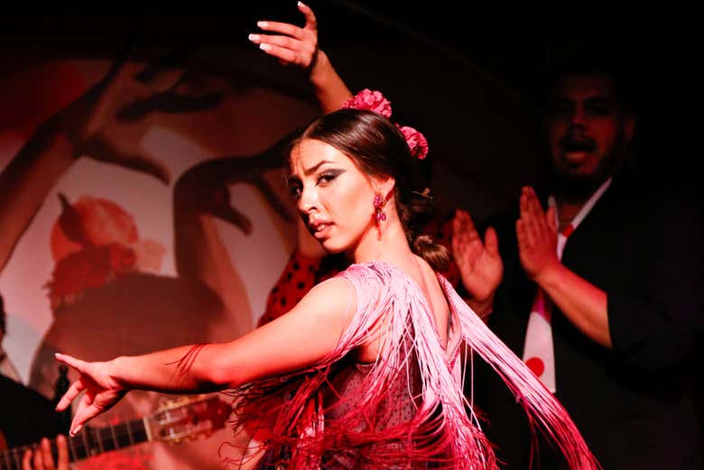 Una ballerina di flamenco a El Duende