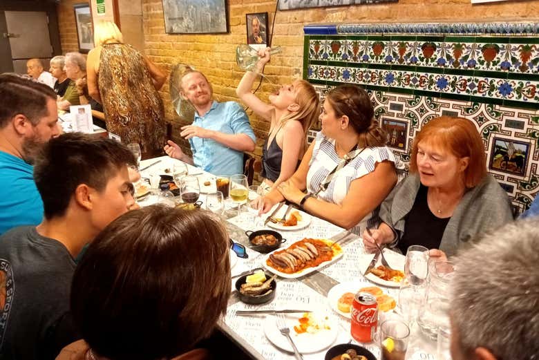 Durante il tour delle tapas