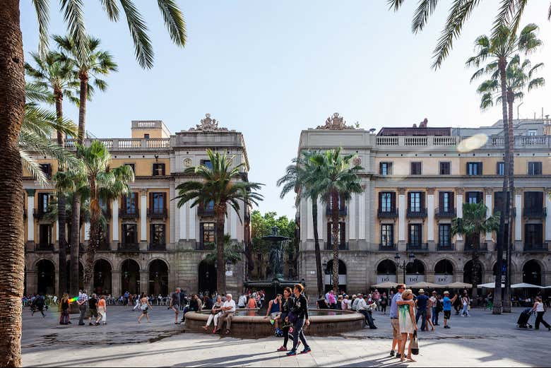 La plaça Reial de Barcelone