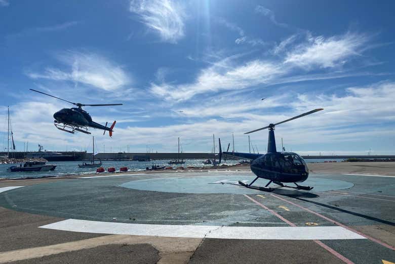 ¿Preparados para un paseo en helicóptero por Barcelona?