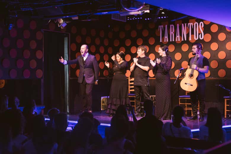 Artistas da apresentação de flamenco