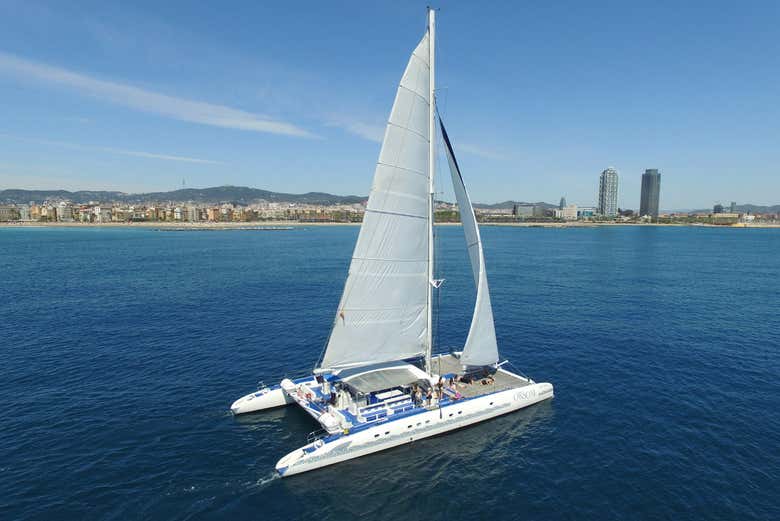 Balade en catamaran avec musique en live