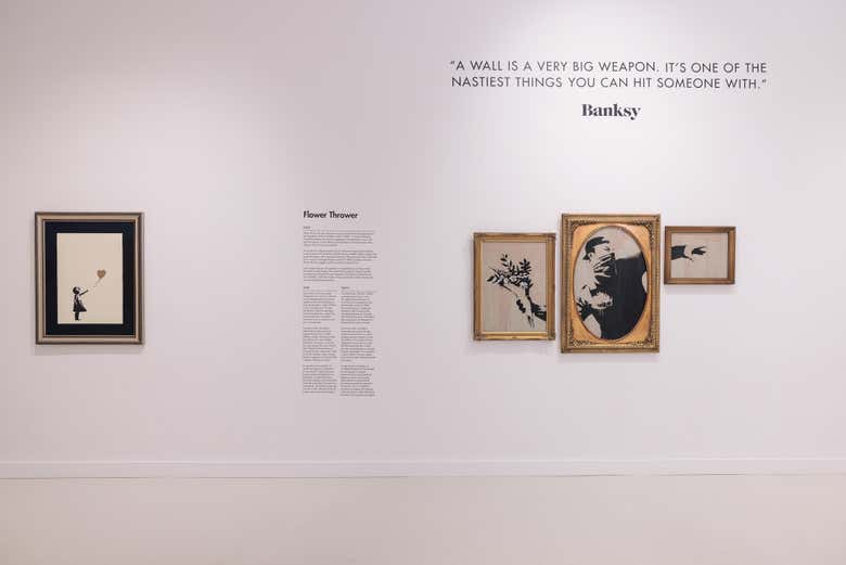 Le opere di Banksy esposte
