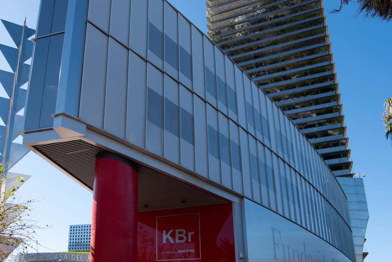 Outside Fundacion MAPFRE in Barcelona