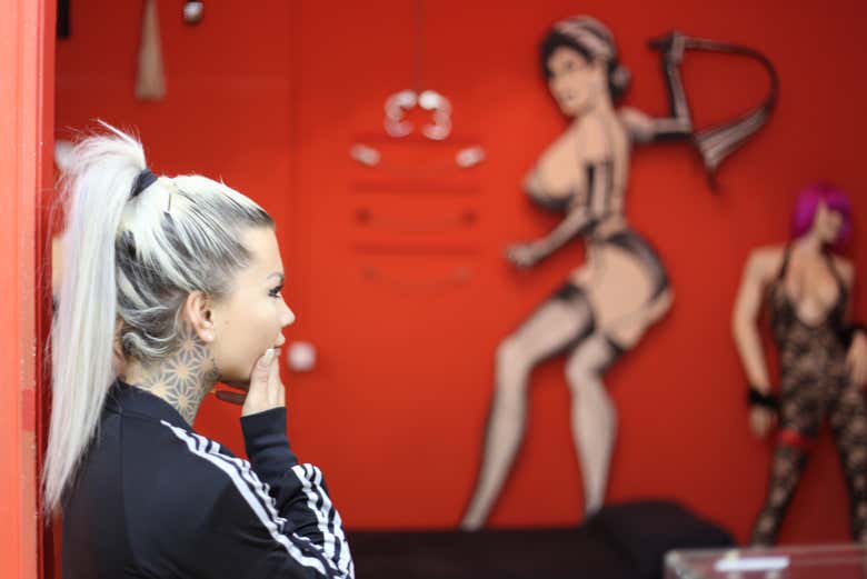 Attending an exhibition at the Erotic Museum of Barcelona