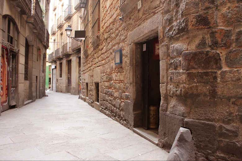 Entrada a la Sinagoga Mayor de Barcelona