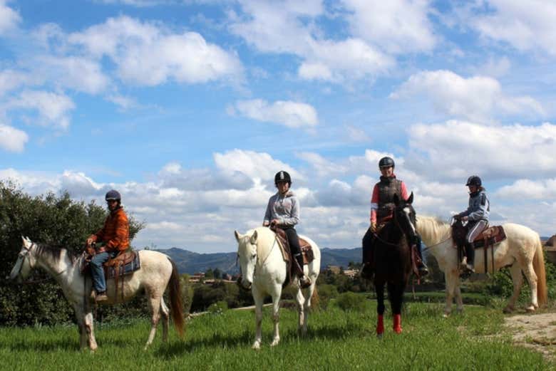 Guests on their horses