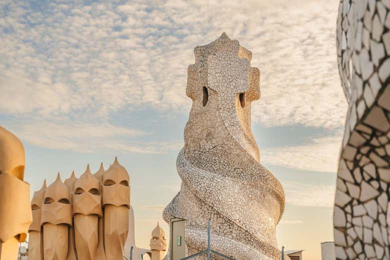 See the sculptures of La Pedrera