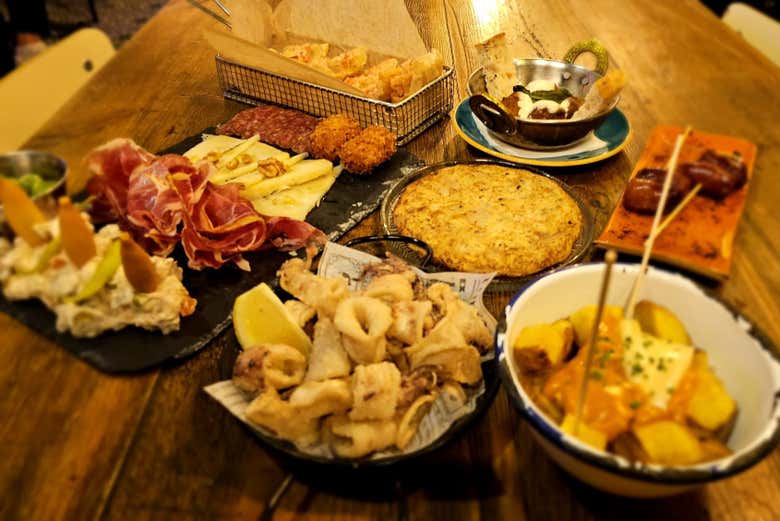 Você poderá experimentar deliciosas tapas