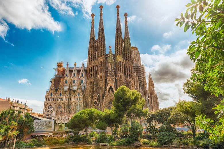 Fachada de la basílica de la Sagrada Familia