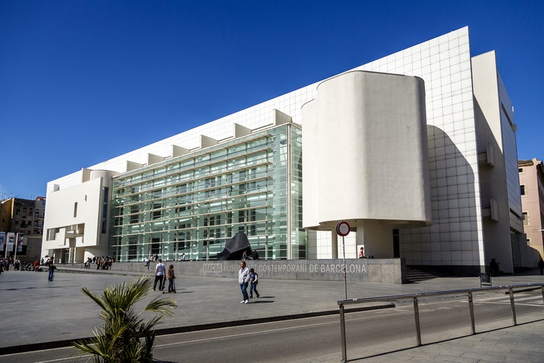 Facade of Barcelona's MACBA museum