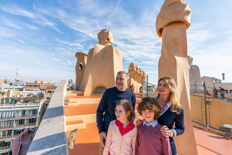 Desde La Casa Milà contemplaréis una bella vista de Barcelona