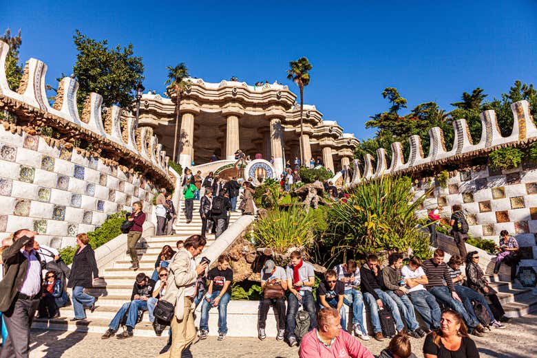 Escalinata hacia la Sala Hipóstila 