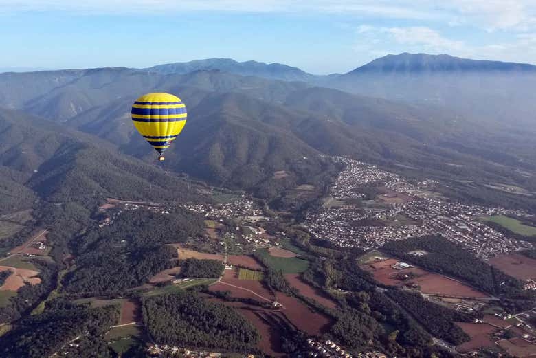 Paseo en globo por Montseny