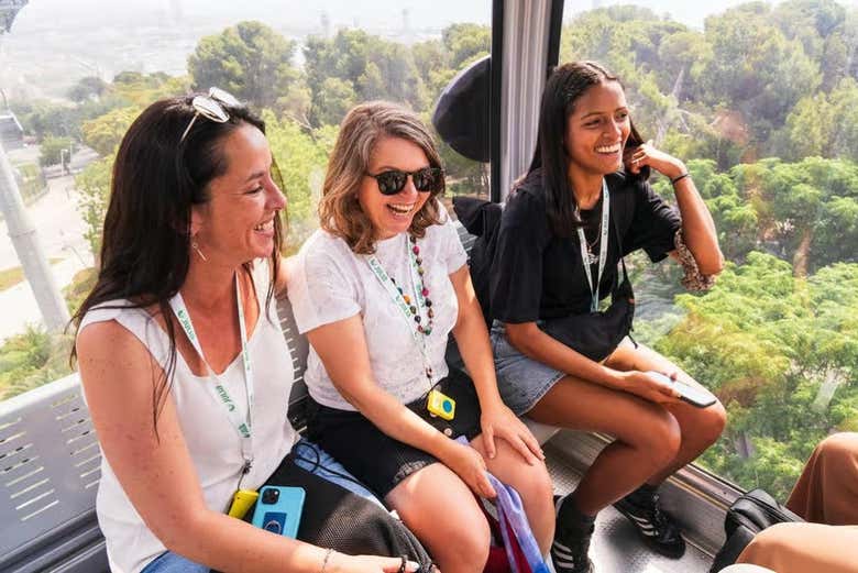 Have fun on the cable car of Montjüic