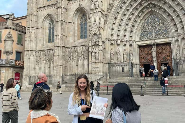 La superbe cathédrale de Barcelone