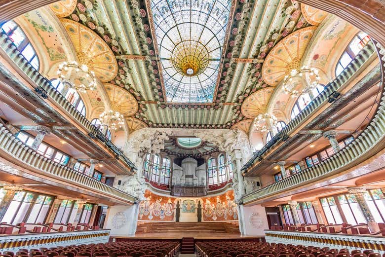 Interior del Palau de la Música Catalana