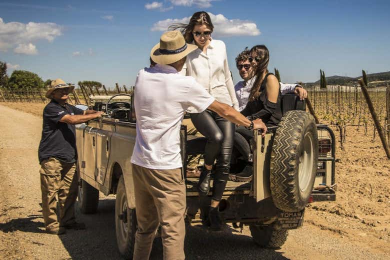 Balade en jeep dans le Penedés