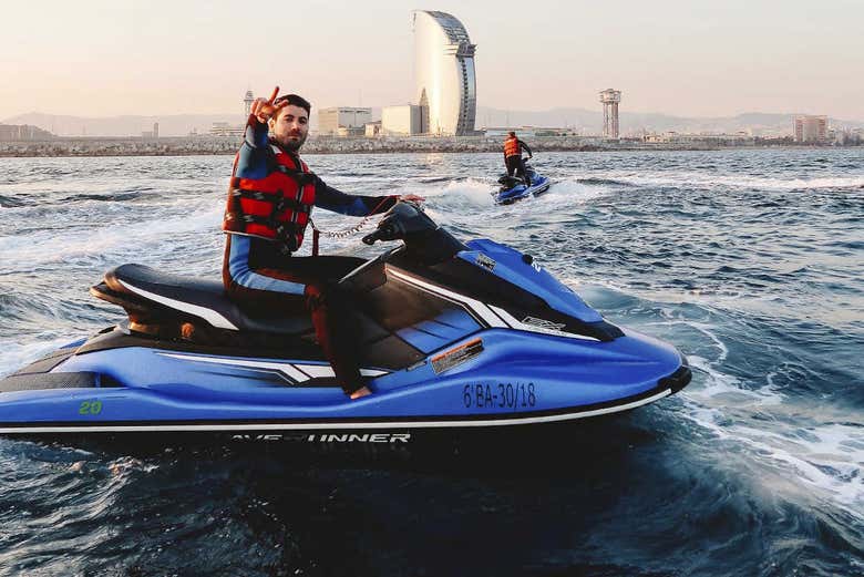 Jet-ski à Barcelone