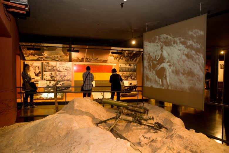 Recorriendo las diferentes exposiciones