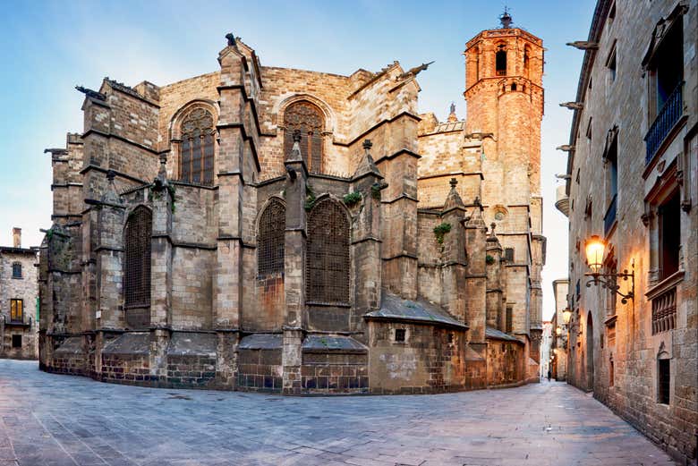 Scorcio della parte posteriore della Cattedrale di Barcellona