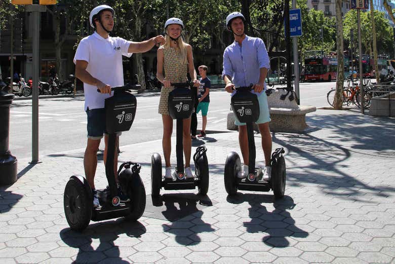 A dos ruedas por el centro de Barcelona