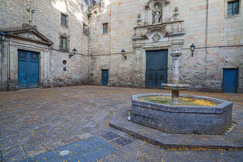Visitando la Plaza de Sant Felip Neri