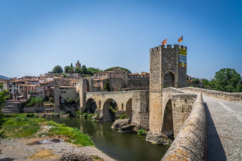 Medieval bridge in Besalú