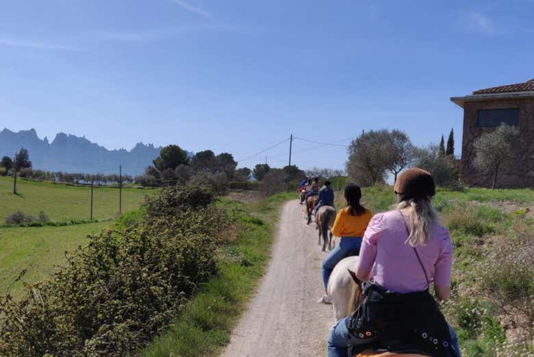 Durante il giro a cavallo