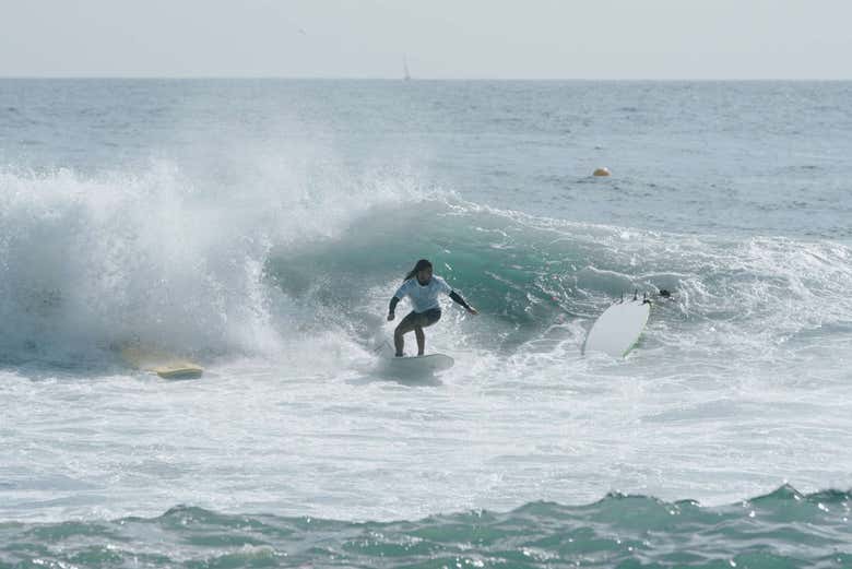 Surfeando durante el curso