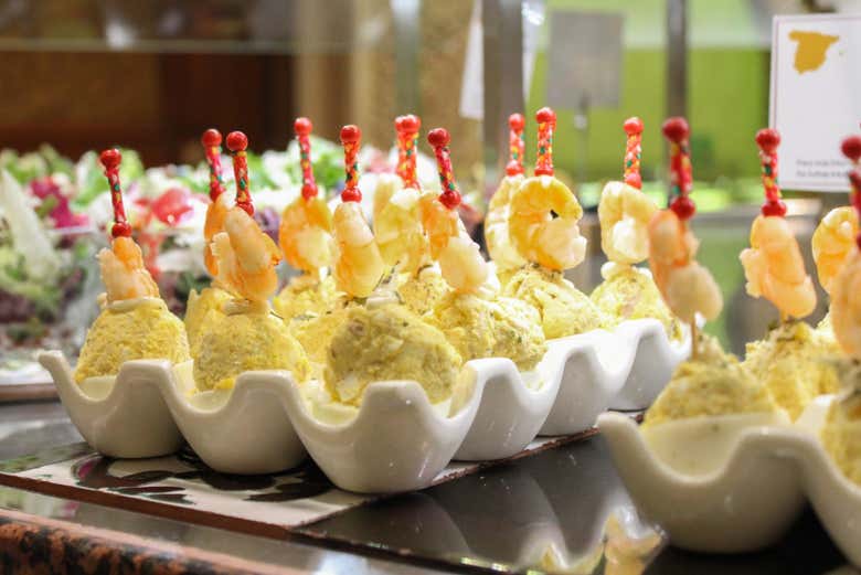 Deliciosas tapas servidas